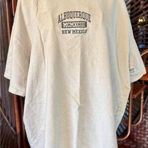 Albuquerque embroidered Men's PacSun Shirt - Cream